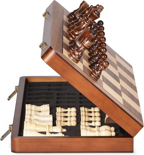 Wooden chess set - 15",