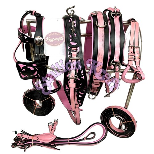 Black pink genuine leather - black,