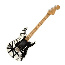 EVH - Striped Series '78 Eruption - White with Black Stripes Relic,  H, Non-Lock