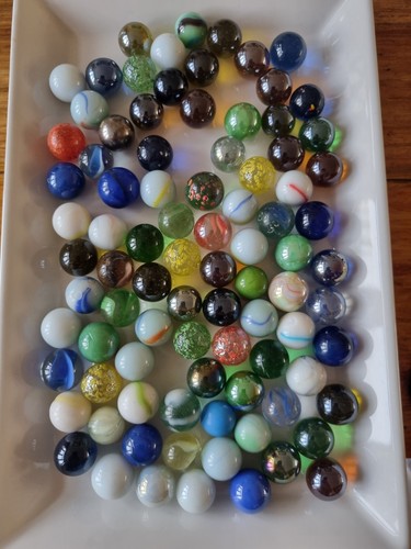 Job lot old - marbles., small.