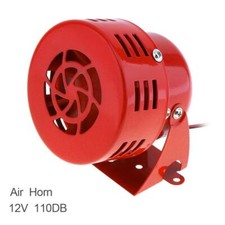 12V Red Air Raid Siren Horn for Car Truck Motorcycle Driven Alarm Speaker 110dB