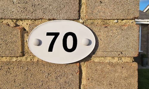 House number plaque door gate - number,