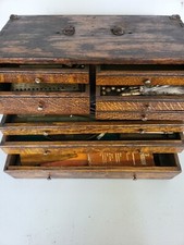 Antique Oak 8 Drawer Engineers