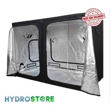 GROW TENT 1.2 x 2.4 x 2m. STRONG METAL POLES & CORNERS 120 x 240 X 200 CM 600D