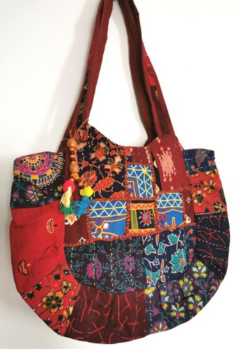 Patchwork blockprint shopper