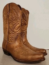 Vintage  Loblan Cowboy Boots – Tan Leather Western Boots –EUR 44, US 10 - 10.5