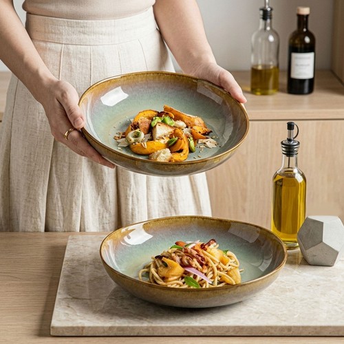 Ceramic salad bowl irregular - ceramic,