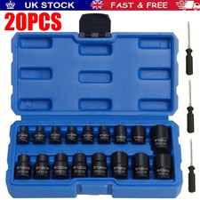 Impacted E Torx Star Sockets