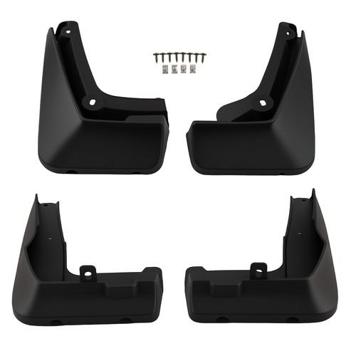 Black plastic mud - flaps, guards