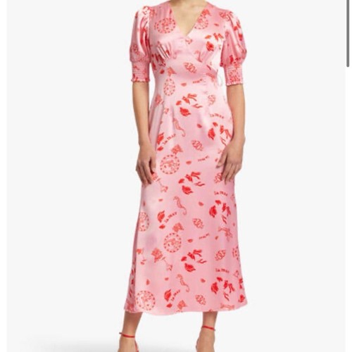 Never fully dressed satin - satin, pink