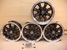 ESCORT CAPRI CORTINA FORD 6X15 DEEP DISH ALLOY WHEEL SET JBW MINILIGHT STYLE.