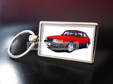SAAB 900 METAL KEY RING