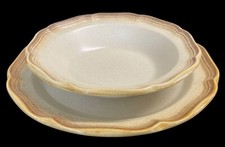 Mikasa Whole Wheat E8000 Round Platter/Chop Plate & Vegetable Bowl Serving Set