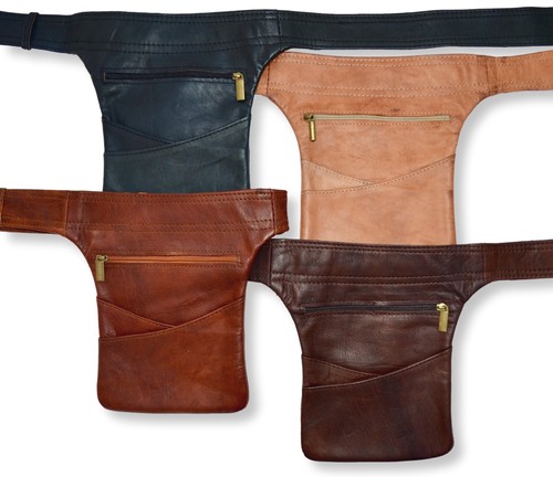 Organic leather hip bag bumbag - hip,
