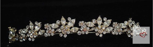 Silver tone floral rhinestone - floral,