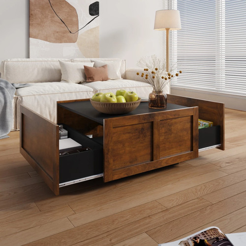 Farmhouse coffee table with - farmhouse,