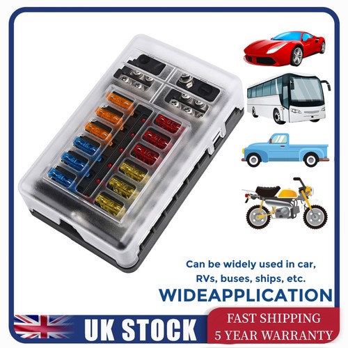Way blade fuse box - 12,