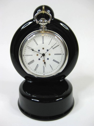 Black ceramic pocket watch - pocket,