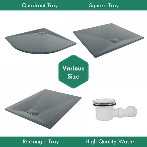 Smc anthracite shower - anthracite, for