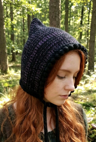 Handmade black purple - black,