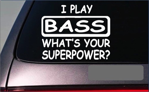 Bass sticker decal g354 - 8",
