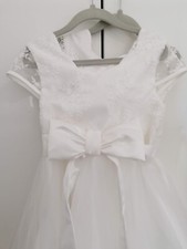 girls white flower girl dresses
