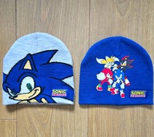 Kids Children Boys SONIC THE HEDGEHOG SEGA Winter Woolly Beanie Hat