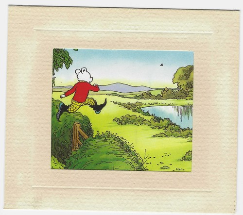 Vintage rupert bear mounted - vintage,