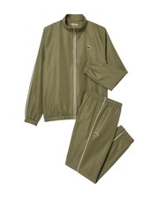 Lacoste Full Tracksuit Set Khaki Green Mens Top Bottoms Joggers WH2574
