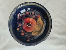 Gorgeous Moorcroft Pomegranate footed bowl, signed