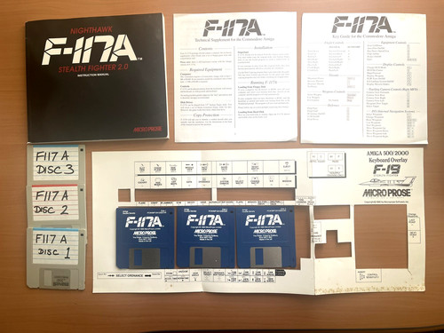 Vintage microprose 117a - vintage, f-117a