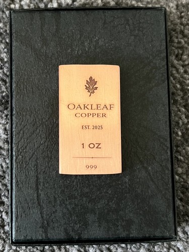Oakleaf copper 999 - .999, fine