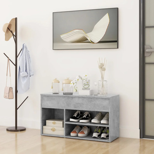 Walplus shoe bench concrete - shoe,