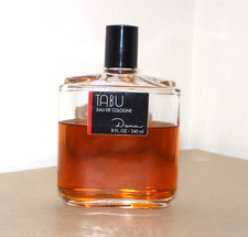 Vint TABU by Dana Eau de Cologne Splash 8oz Pre 1994 Dana Perfumes Corp. BIG BOT