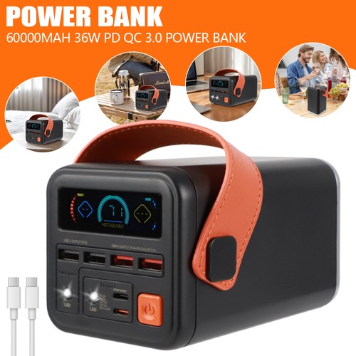60000mah external battery fast - battery,