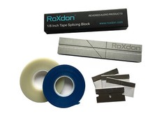 RoXdon TS-2 Cassette Tape Splicing Block 1/8" Splice + Hold Tape Repair Kit Set