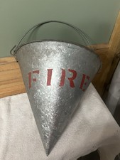 Vintage Fire Bucket Cone Shaped Sand/Water