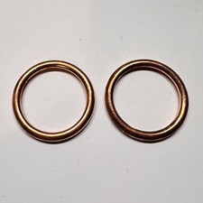 x2 Qty Copper Exhaust Gaskets