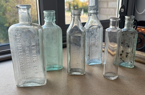 Antique medicine bottles