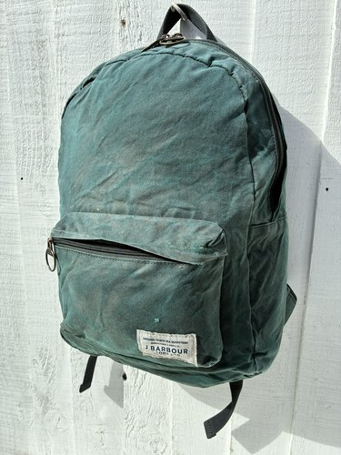 Barbour classic green backpack - barbour,