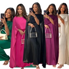 Modest Abaya Women Muslim Long Robes Plain Modest Kaftan Cocktail Dubai Dresses