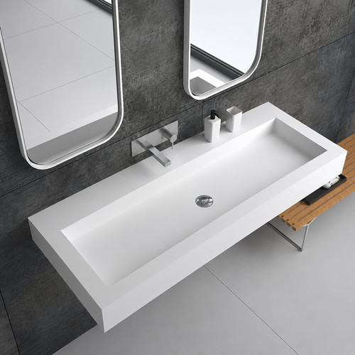 Wall hung bathroom basin sink - bathroom,