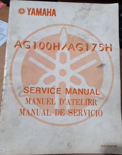 Yamaha ag100h ag175h - yamaha, service