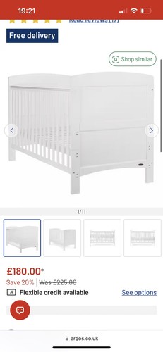 Cot bed - cot,