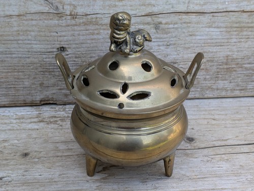 Vintage chinese solid brass - chinese,