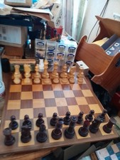 Large Staunton Wooden Chess Set, Felted, Heavy Pieces & Large Board-750TPCNTR