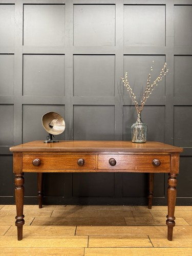 Victorian mahogany desk table - mahogany,