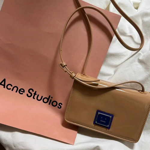 Acne studios mini bag brown - acne,
