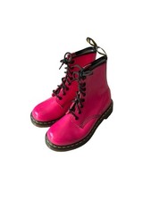 Dr Martens Pink Leather Boots 1460W Women's Uk3