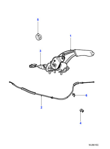 Jaguar cable retainer type - retainer, x-type